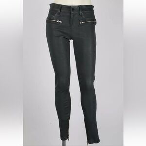 RTA lambskin leather zip skinny pants